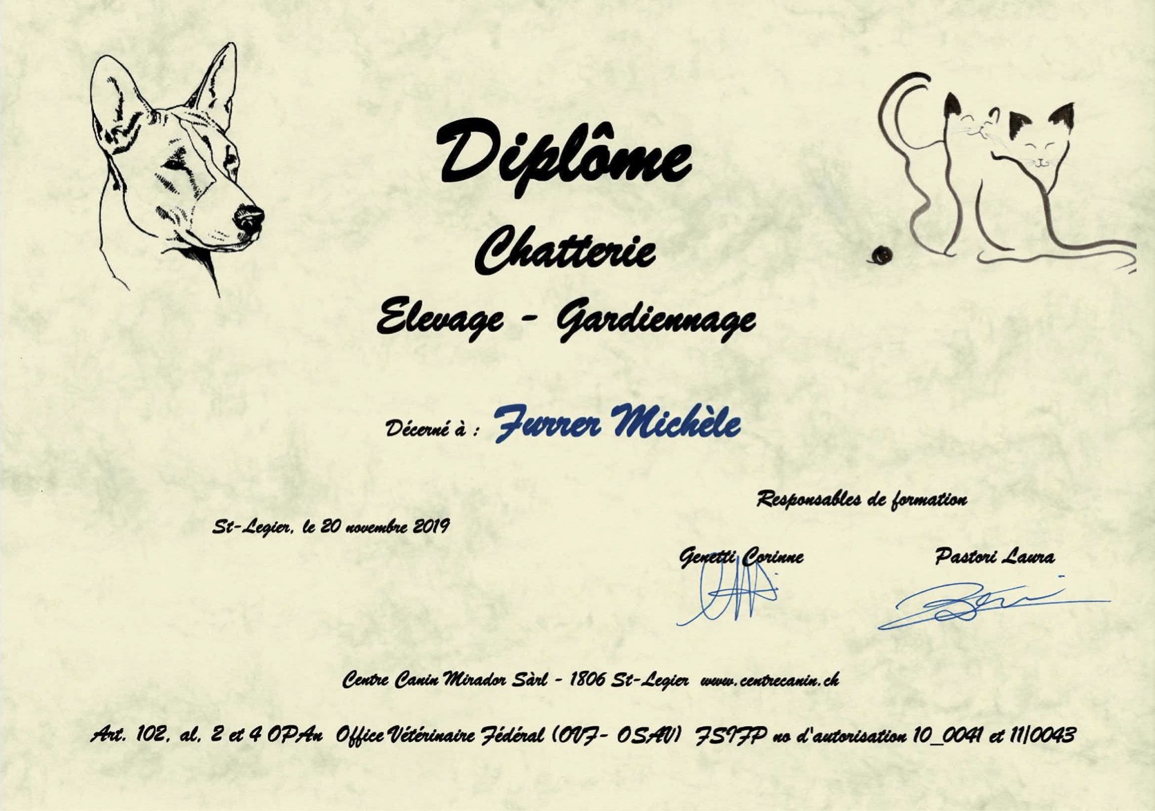 Diplome-elevage-gardiennage-chat-FSIFP